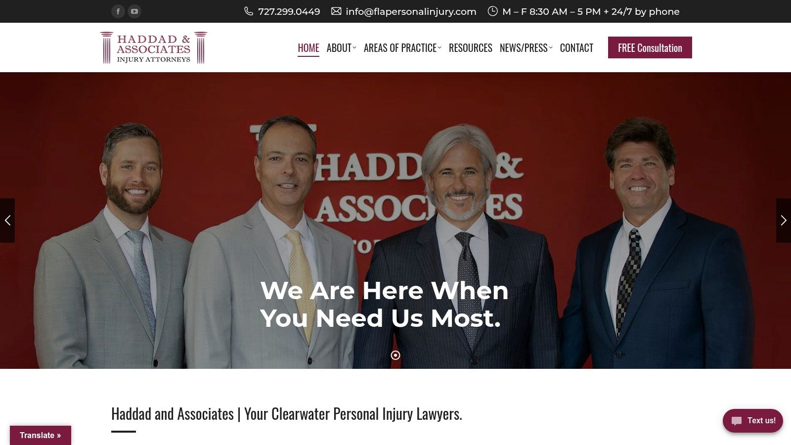 Screenshot from https://flapersonalinjury.com