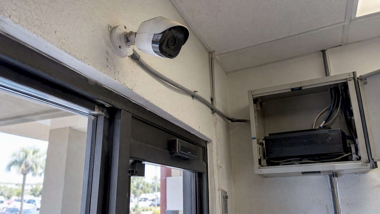 Security camera preserving premises evidence